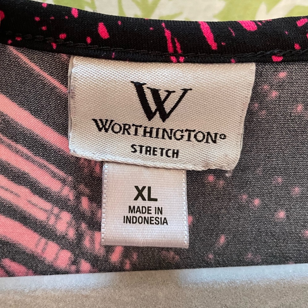 🏝️Big $8 Sale!🏝️Worthington Stretch Faux Wrap Dress - Picture 7 of 8